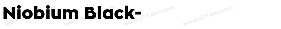 Niobium Black字体转换